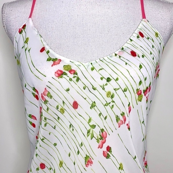 Adorable Garden Rose Chiffon Slip Dress - Picture 2 of 7